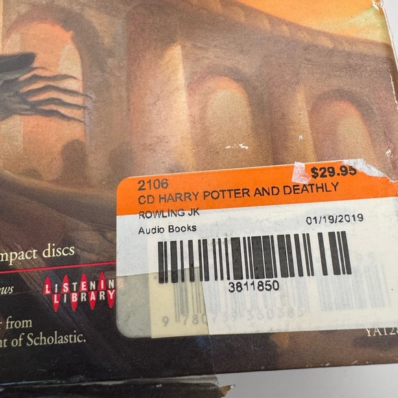 Harry Potter And The Deathly Hollows HC Novel and Audio CD 17 Discs EUC - Picture 3 of 15